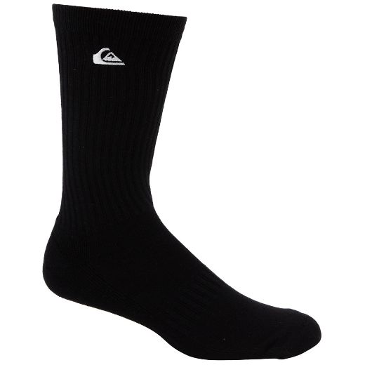 Αντρικές κάλτσες QUIKSILVER CREW SOCKS 2PK Set Μαύρες