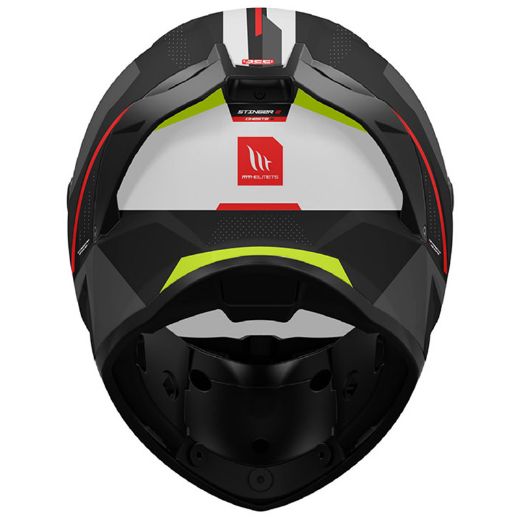 motorcycle full-face helmets MT STINGER 2 helmet ECE 2206 CHESTE C0 BLACK WHITE FLUO MATT