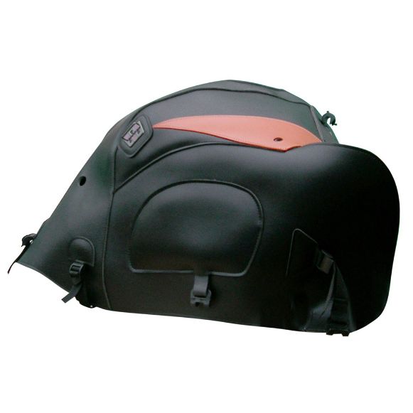 Δερμάτινο κάλυμμα ρεζερβουάρ BAGSTER HONDA VARADERO XL1000V μαύρο πορτοκαλί