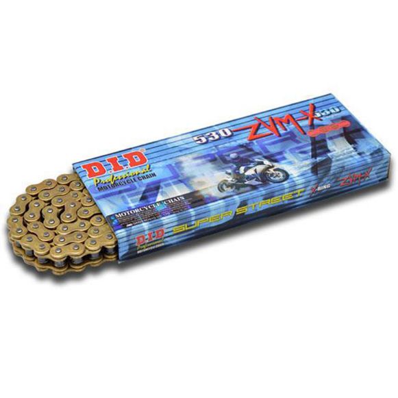 DID 530ZVM-X X-RING GOLD/GOLD CHAIN