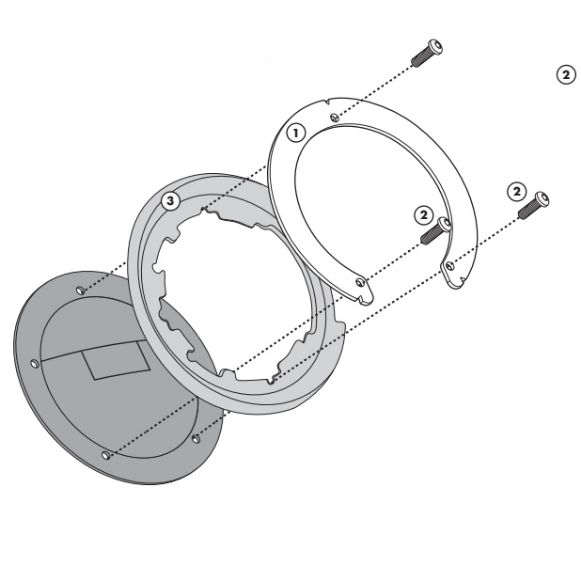 GIVI BF26 TANKLOCK ΒΑΣΗ ΣΑΚΙΔΙΟΥ ΡΕΖΕΡΒΟΥΑΡ KAWASAKI VERSYS 650 2015-2019 Χανιά
