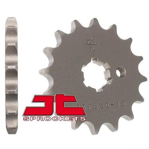 JT JTF550.14 front sprocket Yamaha Crypton-X ασημί
