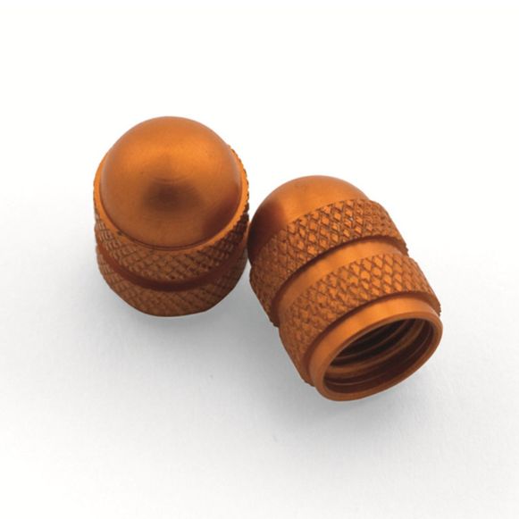 KTM VALVE CAP ΤΑΠΕΣ ΒΑΛΒΙΔΑΣ ΕΛΑΣΤΙΚΩΝ ΣΕΤ 2TEM ORANGE