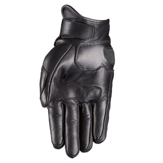 Motorcycle summer leather gloves Nordcode GT-Carbon black Chania