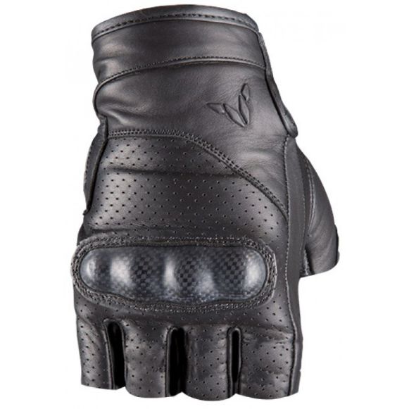 Καλοκαιρινά δερμάτινα γάντια μηχανής Nordcode GT-Short χωρίς δάχτυλα black Χανιά
