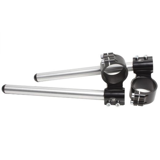 Clipons PP TUNING RAISED 50MM with adjustment grip black_alu chania