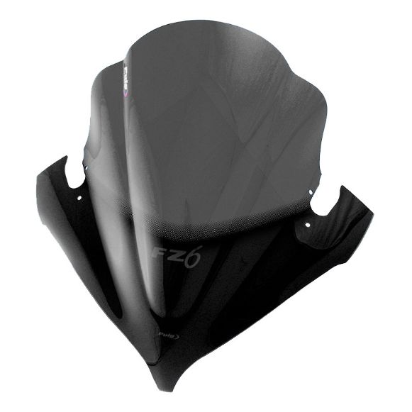 PUIG 1646F DARK FUME WINDSCREEN FOR YAMAHA FZ6/FAZER S2 2004-2007