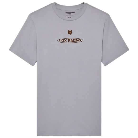 Fox Planet Moto Premium κοντομάνικες μπλούζες γκρι χανιά