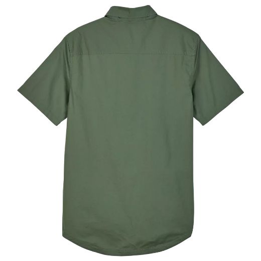 Αντρικά πουκάμισα FOX ROGER Ανδρικό καλοκαιρινό κοντομάνικο πουκάμισο Hunter Green Πράσινο