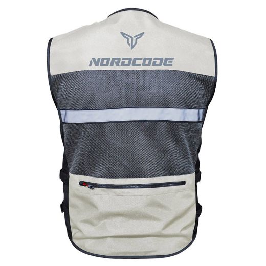 Γιλέκο ασφαλείας NORDCODE SAFETY VEST II γιλέκα μηχανής γκρι μαύρο