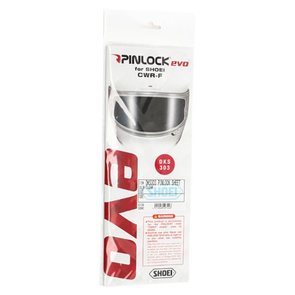 SHOEI PINLOCK EVO DKS303 ΑΝΤΙΘΑΜΒΩΤΙΚΕΣ ΖΕΛΑΤΙΝΕΣ CWR-F CLEAR
