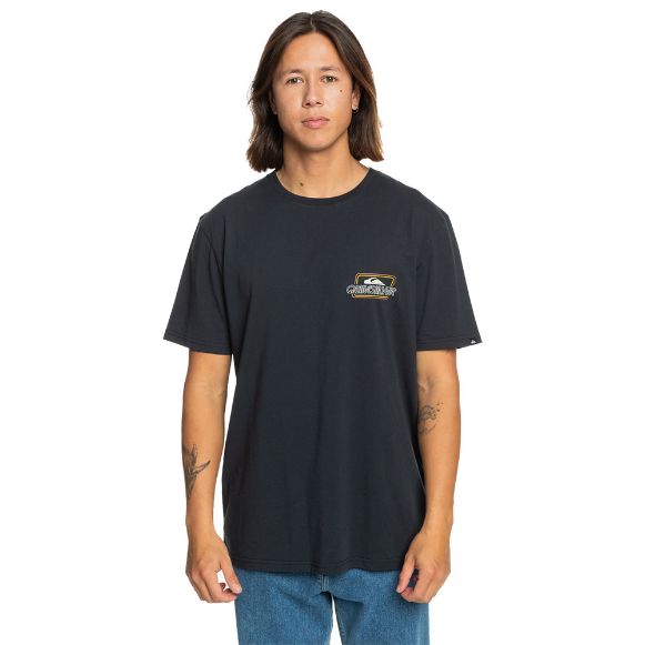 Quiksilver Line by Line κοντομάνικες μπλούζες black