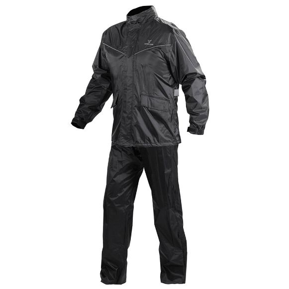 Nordcode Rainsuit Easy σετ αδιάβροχα μηχανής μαύρο χανιά
