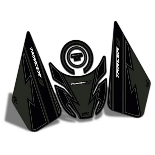 Αυτοκόλλητα ρεζερβουάρ GPK 3D YAMAHA TRACER 9 2021-2023 αυτοκόλλητo προστασίας black/grey μαύρο γκρι