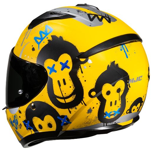 Full-Face Παιδικά Κράνη HJC C10 Παιδικό κράνος μηχανής GETI MC3SF κίτρινο
