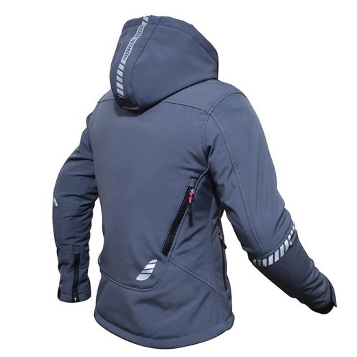 γυναικείο μπουφάν nordcode citizen pro lady μπουφάν μηχανής χειμερινό softshell σκούρο γκρι