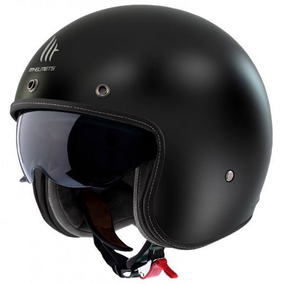 Ρετρό Jet κράνος μηχανής MT LE Mans 2 SV S A1 μαύρο ματ Χανιά