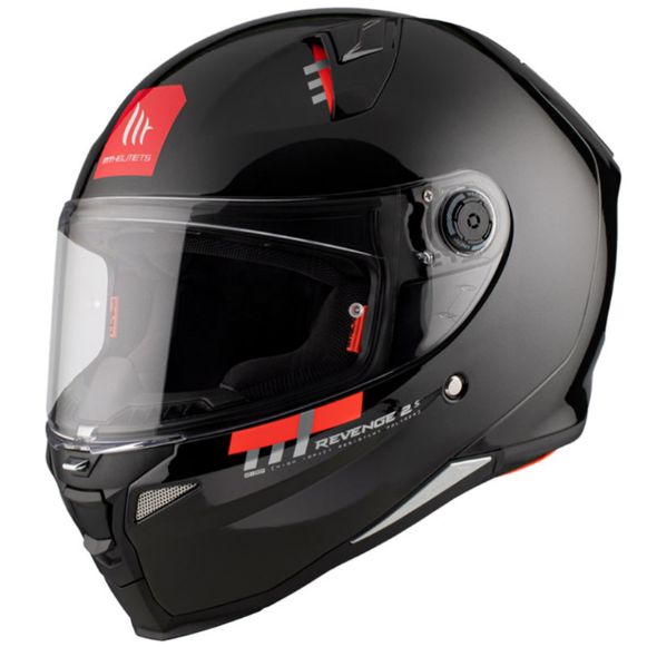 Full face κράνος MT Revenge 2 A1 black gloss, μαύρο γαυλιστερό Χανιά