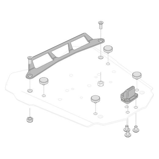Aντάπτορες μπαγκαζιέρας SW-MOTECH μπαγκαζιέρες Monolock σε Street-Rack GPT.00.152.20300/B