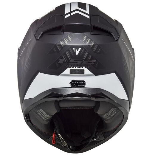 full-face κράνη μηχανής LS2 VECTOR II ECE 22.06 κράνος SPLITTER BLACK WHITE