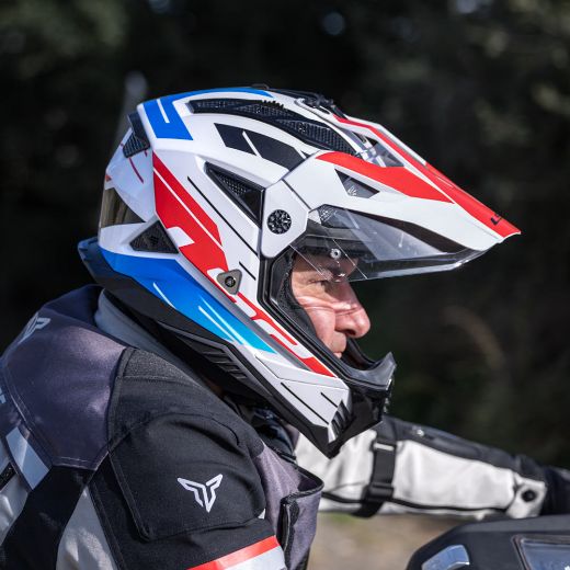 Adventure Κράνη LS2 PIONEER II NAMIB WHITE BLUE RED