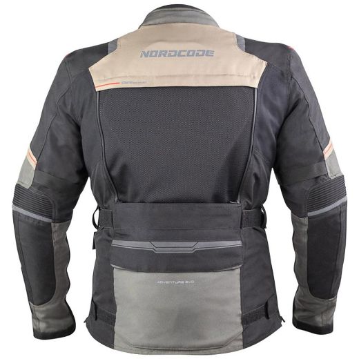 μπουφάν μηχανής nordcode adventure evo 24 olive grey sand λάδι γκρι άμμου