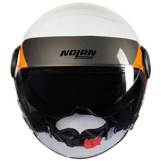 Nolan N21 Visor retro helmets Onirico 346 white/black/orange