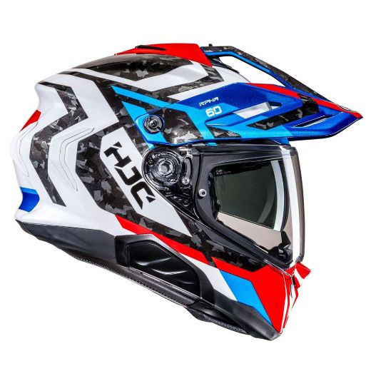 HJC RPHA 60 Dakar adventure helmets ECE 22.06 (+long smoke visor) blue/white/red