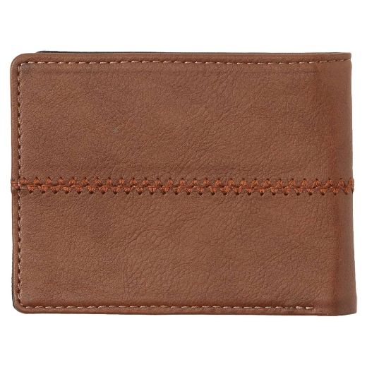 Μεγάλα Ανδρικά Πορτοφόλια QUIKSILVER STICHY TRI-FOLD Chocolate Brown καφέ αντρικά πορτοφόλια
