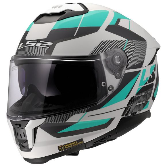 Full-Face Κράνη LS2 STREAM II ROAD ματ γκρι γαλάζιο