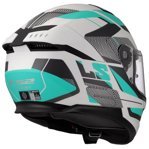 LS2 Stream II full-face helmets road matt cyan light grey