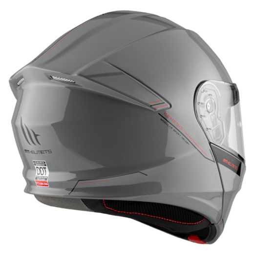 MT Genesis SV Flip-up helmets solid A12 grey gloss