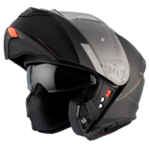 MT Genesis SV Flip-up κράνη solid A1 matt black Χανιά