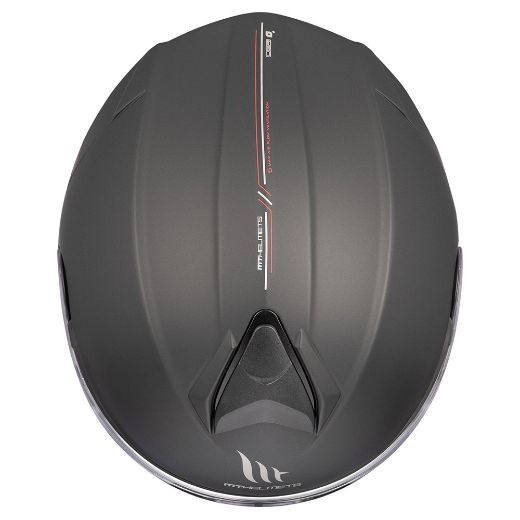 Motorcycle flip-up helmet MT Genesis SV solid A1 matt black Chania