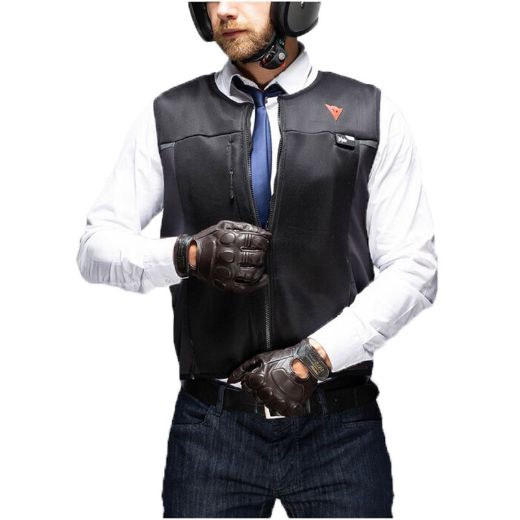 Motorcycle Airbag DAINESE SMART JACKET BLACK/FLUO-YELLOW D-AIR GILLET PROTECTOR WITH AIRBAG | Stock Offer Chania