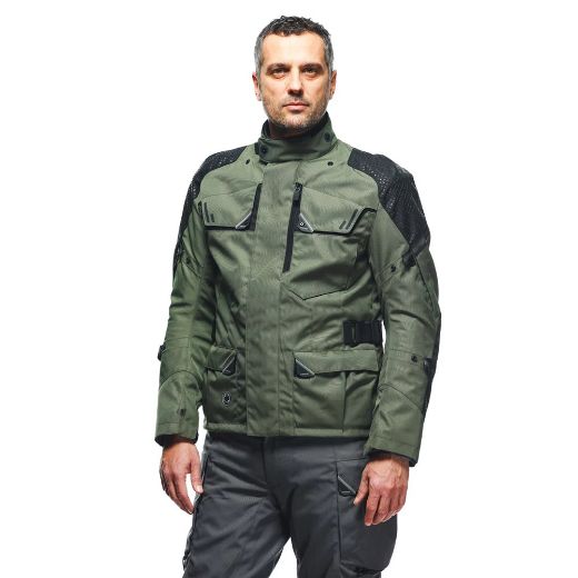 Waterproof Winter Motorcycle Jacket DAINESE LADAKH 3L D-DRY army-green black | Stock Offer Chania