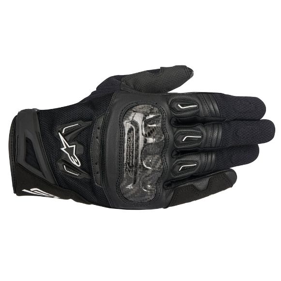 Καλοκαιρινιά γάντια μηχανής Alpinestars SMX-2 V2 Air Carbon black Χανιά