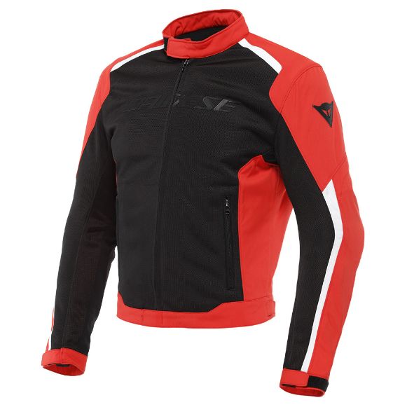 Καλοκαιρινό αδιάβροχο μπουφάν μηχανής Dainese Hydraflux 2 Air D-Dry μαύρο / κόκκινο Χανιά