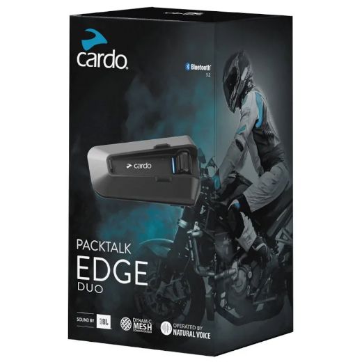 Ενδοεπικοινωνία Κράνους CARDO PACKTALK EDGE Χανιά διπλή ενδοεπικοινωνια μηχανης - αναβάτης -συνεπιβάτης