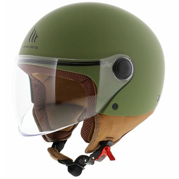 Jet Κράνη μηχανής MT STREET S A6 matt green | ματ λαδί