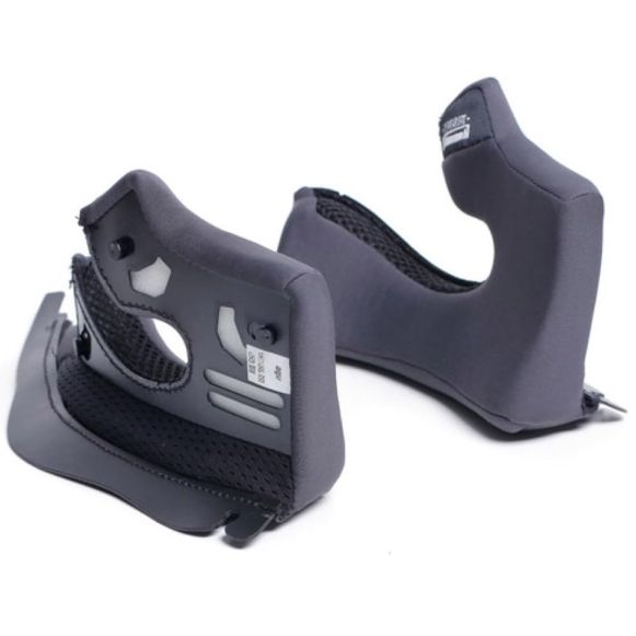 Μαξιλαράκια κράνους μηχανής Agv K3 35mm (M-L-XXL) γκρι/μαύρο Χανιά