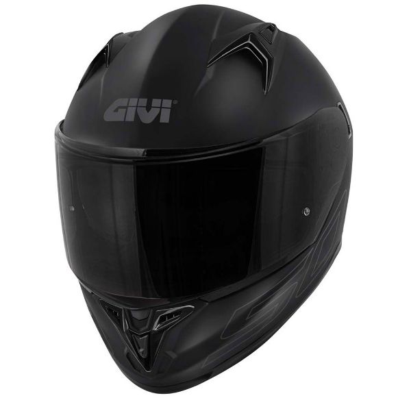 Full-Face κράνος Givi H50.9 Μαύρο Ματ Με 2η φιμέ ζελατίνα | GASmoto.gr