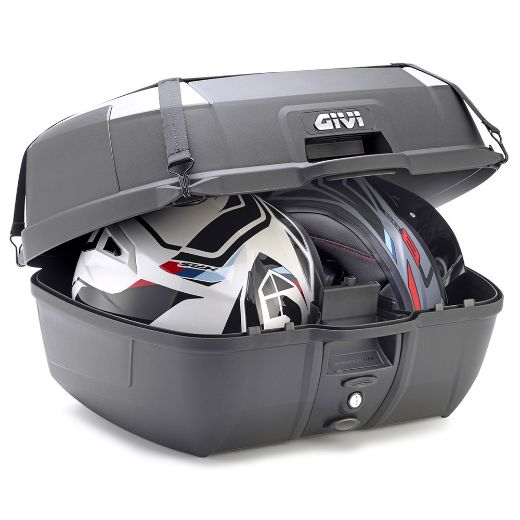 Scooter & Motorcycle topocases monolock GIVI B45+ 45L + back rest + cargo net Chania