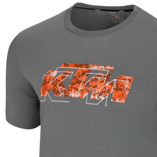 ανδρική κοντομάνικη μπλούζα Ktm Logo Tee t shirt γκρι grey