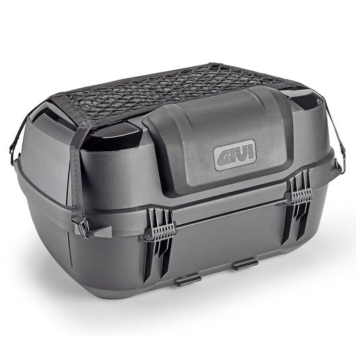 Scooter & Motorcycle topocases monolock GIVI B45B+ 45L + back rest + cargo net Chania