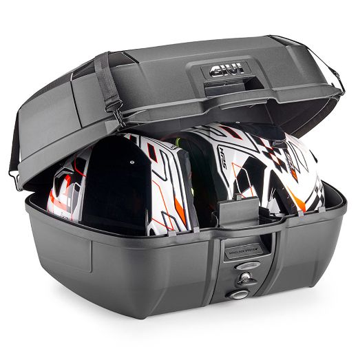 Givi B45B+ topocases monolock 45L + back rest + cargo net black