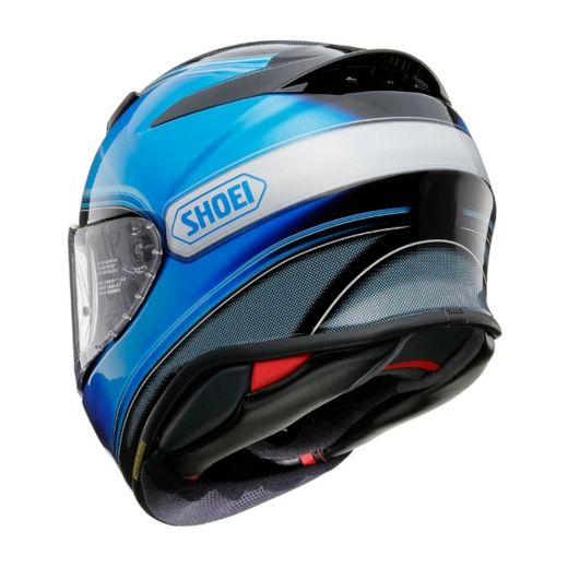 Motorcycle full-face helmet Shoei NXR2 Sheen TC-1 black / blue Chania