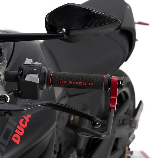 Barracuda Basic Racing Grips black/red chania