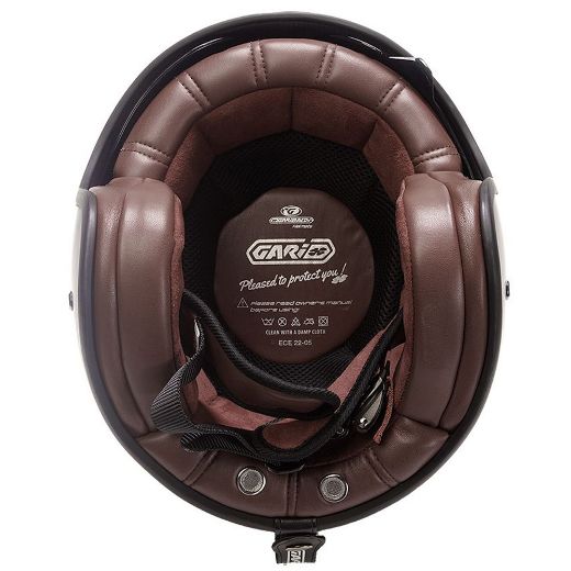 Garibaldi G03X retro helmets matt black Chania