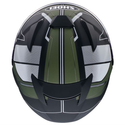 Shoei J-Cruise 3 Whizzy TC-11 jet helmets black / olive green Chania